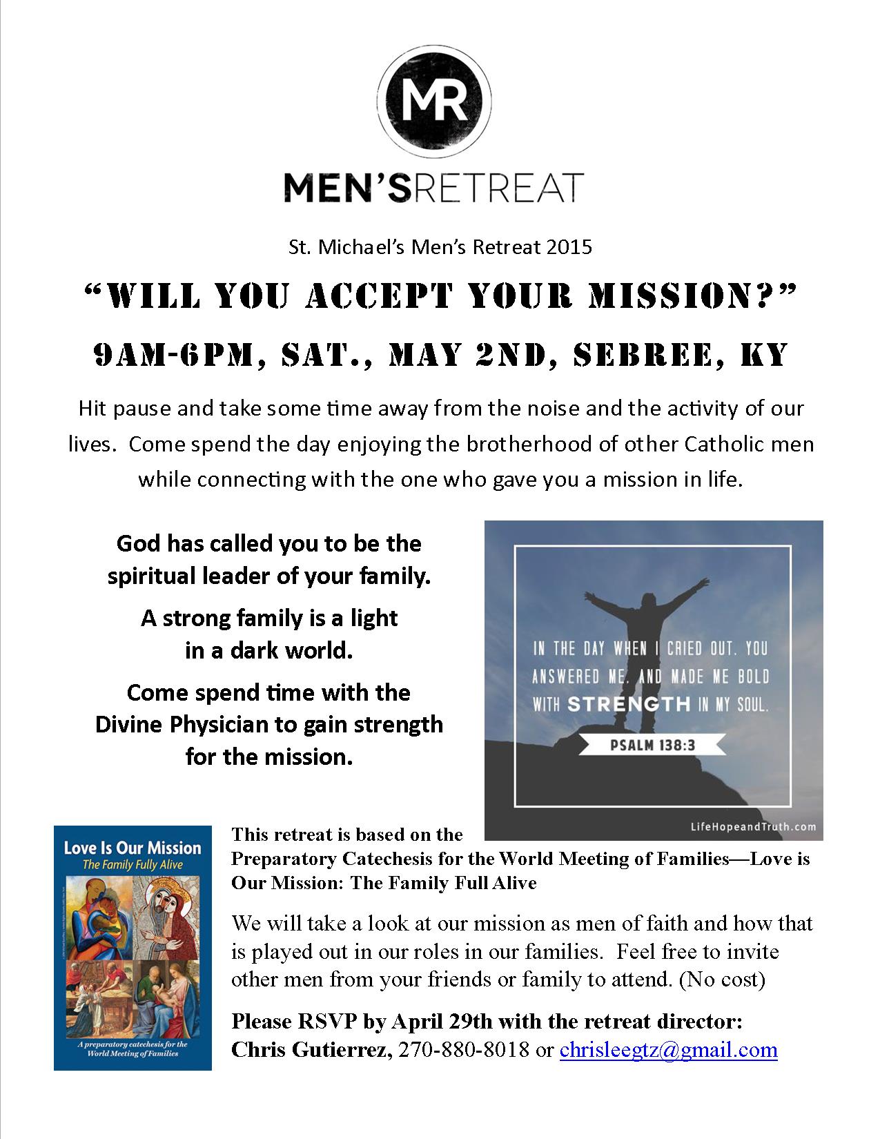 Parish Men's Retreat 2015